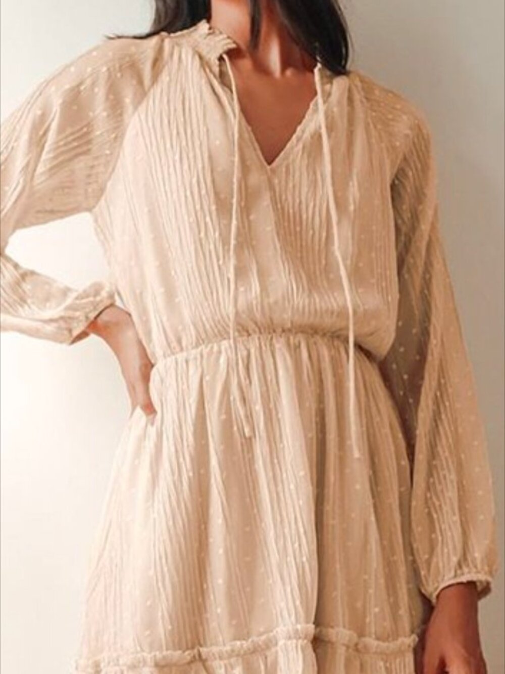 Cream dress